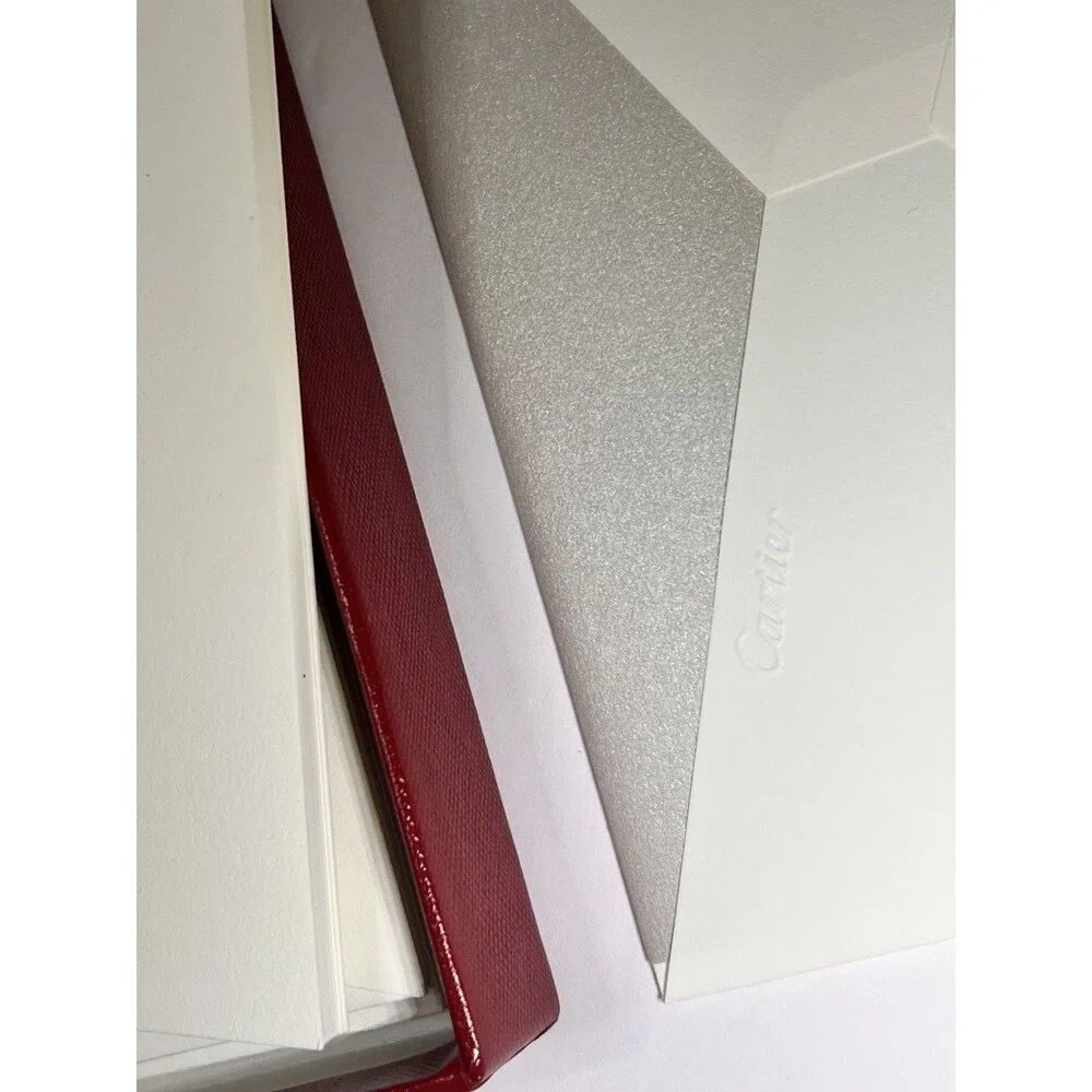 Vintage Cartier Panther Stationery Set10 (Rare) Gold Embossed Cards & Envelopes.